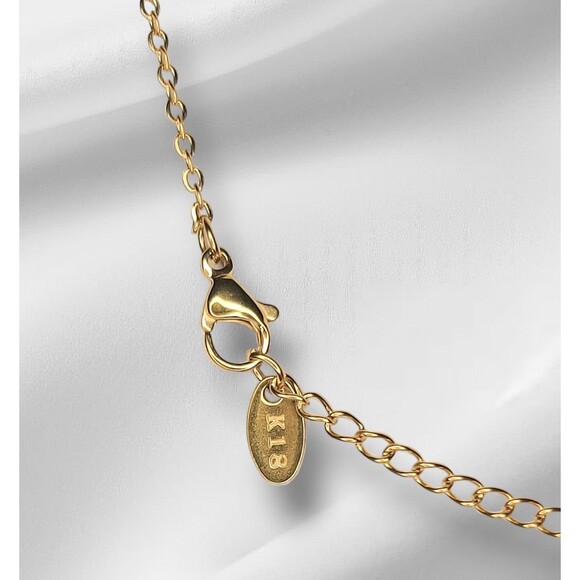 18k Gold Plated Guardian Angel Charm Pendant Necklace 18" Chain - Picture 3 of 4